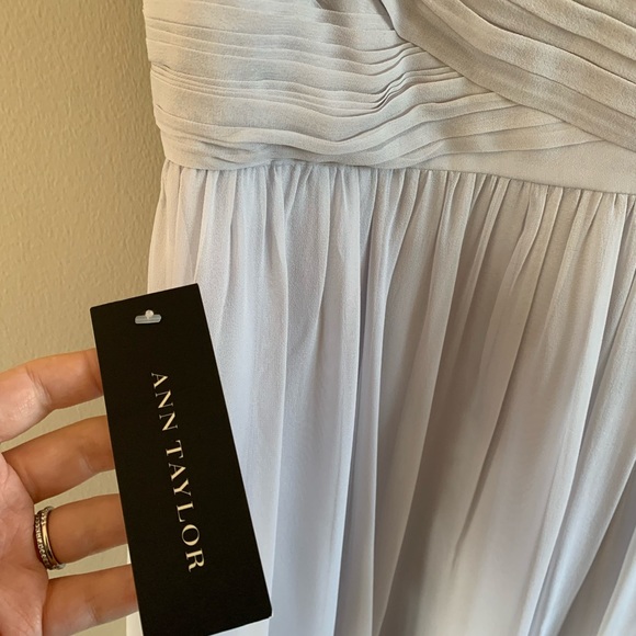 Ann Taylor | Long Silk Bridesmaid Dress | 8 - Picture 4 of 14